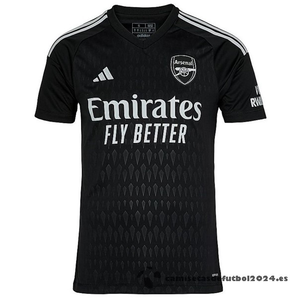 Tailandia Portero Camiseta Arsenal 2023 2024 Negro Venta Replicas