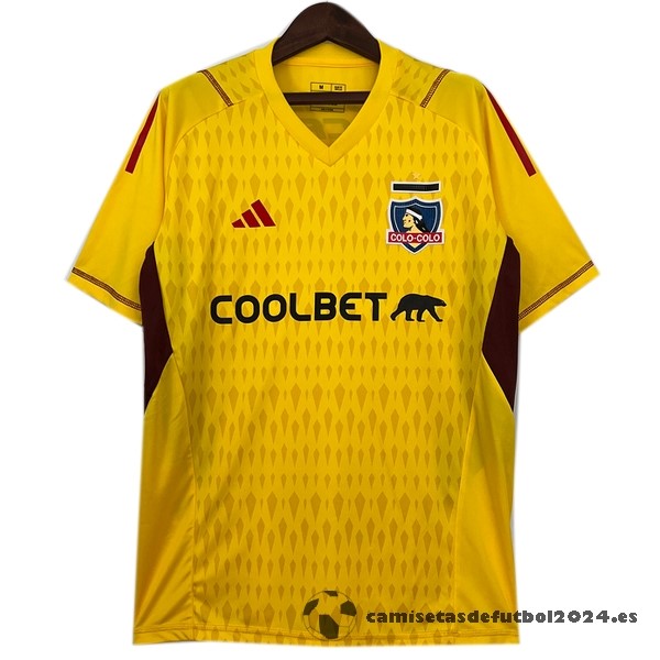 Tailandia Portero Camiseta Colo Colo 2023 2024 Amarillo Venta Replicas