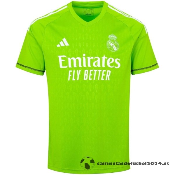 Tailandia Portero Camiseta Real Madrid 2023 2024 Verde Venta Replicas