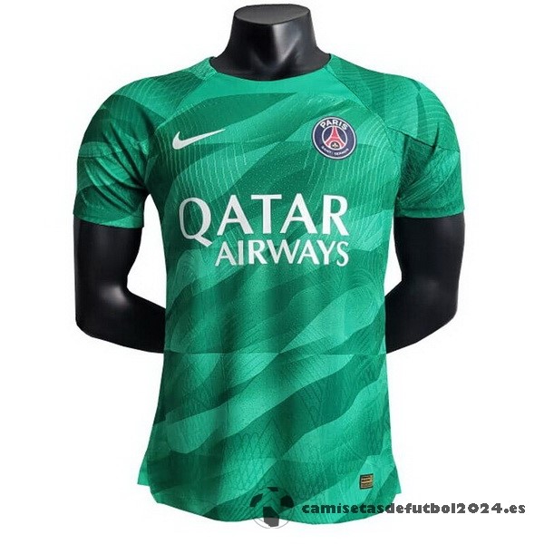 Tailandia Portero Jugadores Camiseta Paris Saint Germain 2023 2024 Verde Venta Replicas