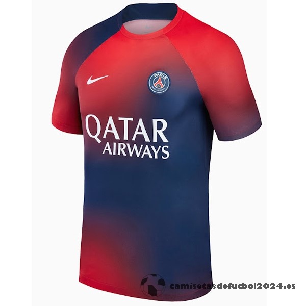 Tailandia Previo al partido Camiseta Paris Saint Germain 2023 2024 Rojo Azul Venta Replicas