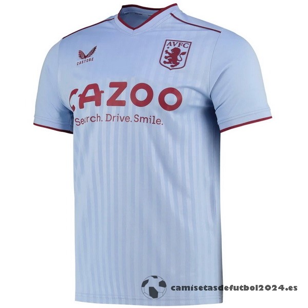 Tailandia Segunda Camiseta Aston Villa 2022 2023 Azul Venta Replicas