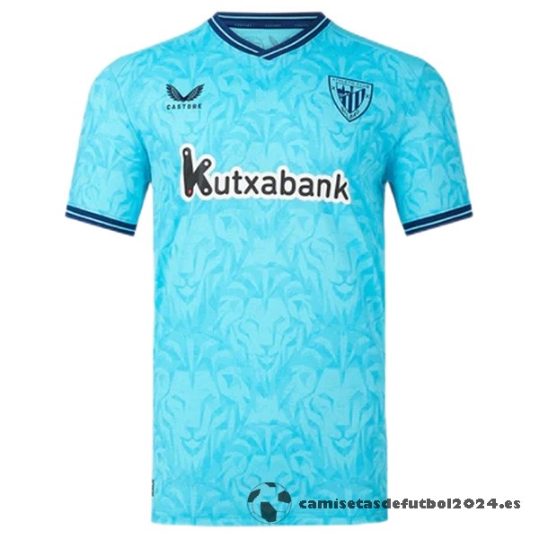 Tailandia Segunda Camiseta Athletic Bilbao 2023 2024 Azul Venta Replicas