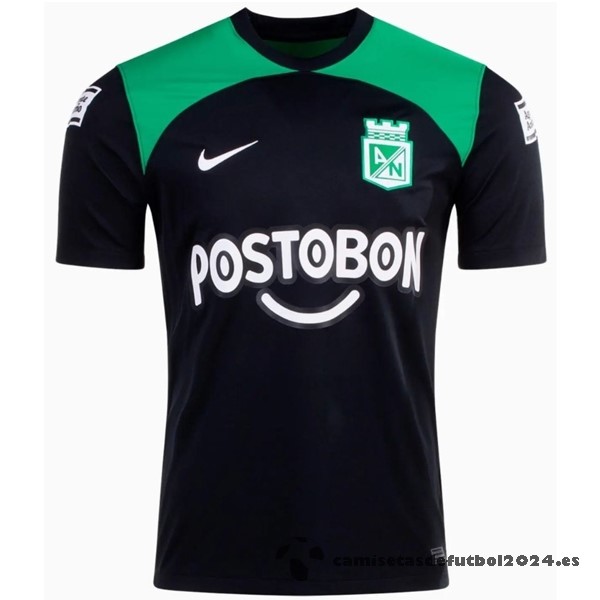 Tailandia Segunda Camiseta Atlético Nacional 2023 2024 Negro Verde Venta Replicas