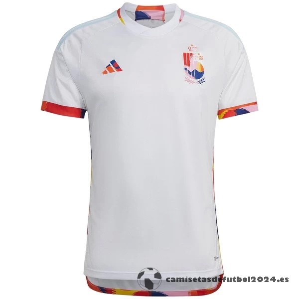 Tailandia Segunda Camiseta Bélgica 2022 Blanco Venta Replicas