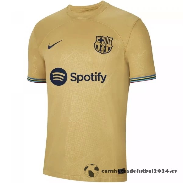 Tailandia Segunda Camiseta Barcelona 2022 2023 Amarillo Venta Replicas