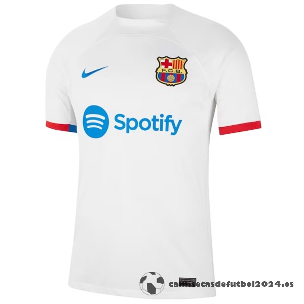 Tailandia Segunda Camiseta Barcelona 2023 2024 Blanco Venta Replicas