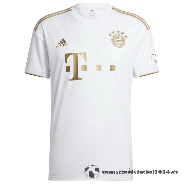 Tailandia Segunda Camiseta Bayern Múnich 2022 2023 Blanco Venta Replicas