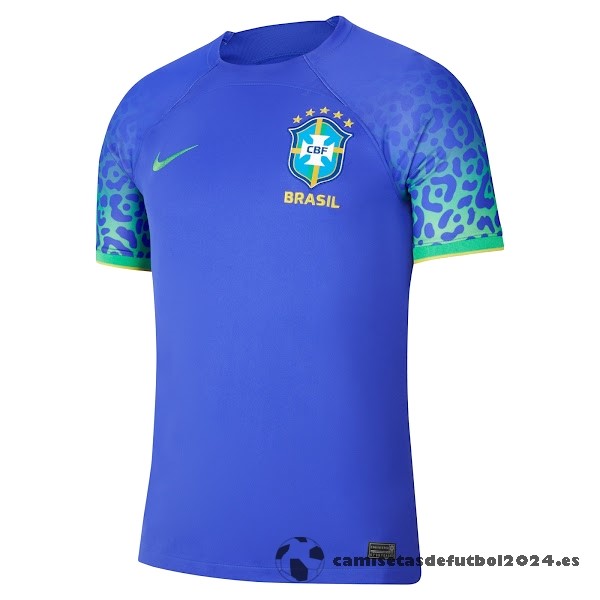 Tailandia Segunda Camiseta Brasil 2022 Azul Venta Replicas