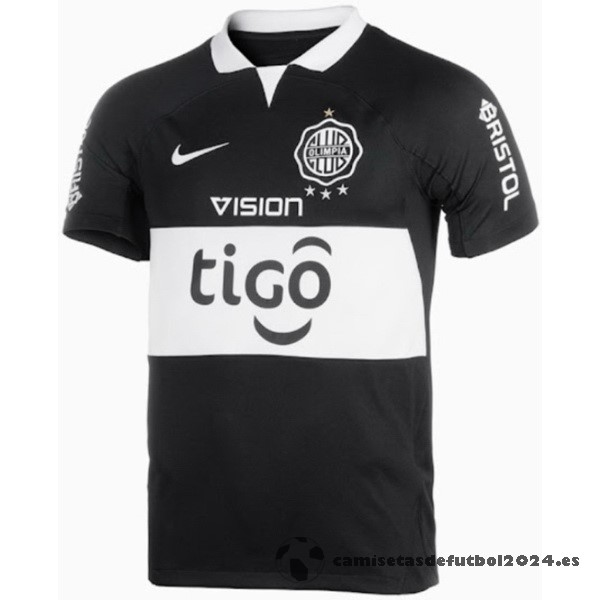 Tailandia Segunda Camiseta Club Olimpia 2023 2024 Negro Venta Replicas