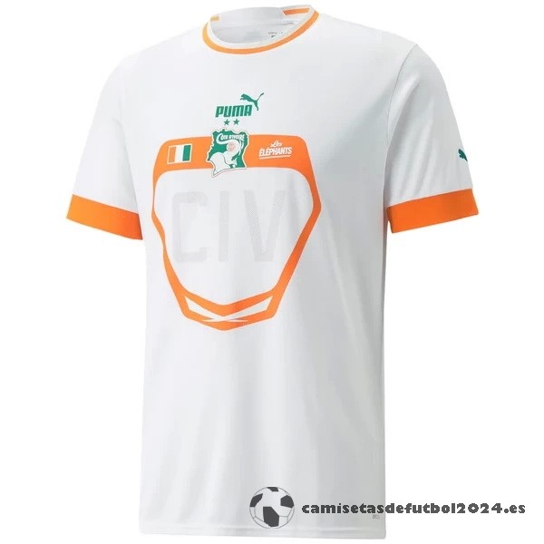 Tailandia Segunda Camiseta Costa De Marfil 2022 Blanco Venta Replicas