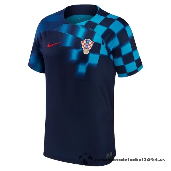 Tailandia Segunda Camiseta Croacia 2022 Azul Venta Replicas