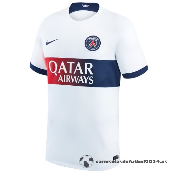 Tailandia Segunda Camiseta Paris Saint Germain 2023 2024 Blanco Venta Replicas