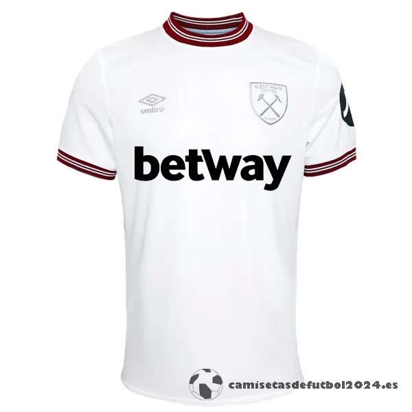 Tailandia Segunda Camiseta West Ham United 2023 2024 Blanco Venta Replicas