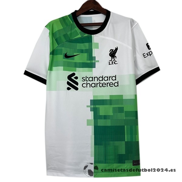 Tailandia Segunda Concepto Camiseta Liverpool 2023 2024 Verde I Blanco Venta Replicas