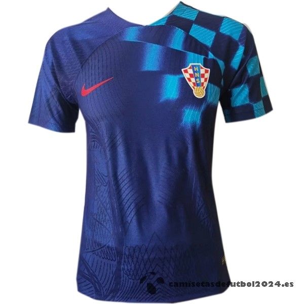 Tailandia Segunda Jugadores Camiseta Croacia 2022 Azul Venta Replicas