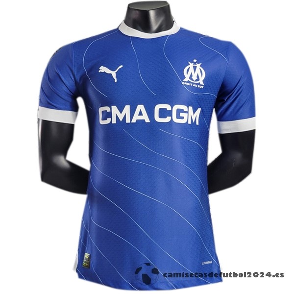 Tailandia Segunda Jugadores Camiseta Marsella 2023 2024 Azul Venta Replicas