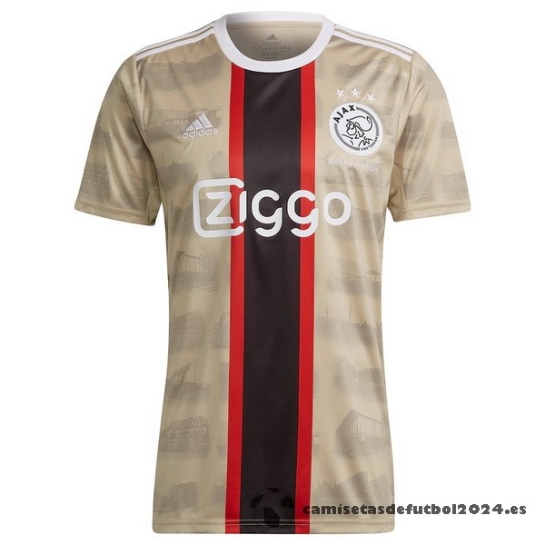 Tailandia Tercera Camiseta Ajax 2022 2023 Amarillo Venta Replicas
