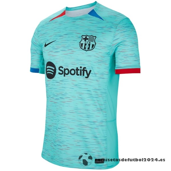 Tailandia Tercera Camiseta Barcelona 2023 2024 Azul Verde Venta Replicas