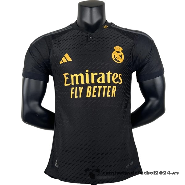 Tailandia Tercera Jugadores Camiseta Real Madrid 2023 2024 Negro Venta Replicas