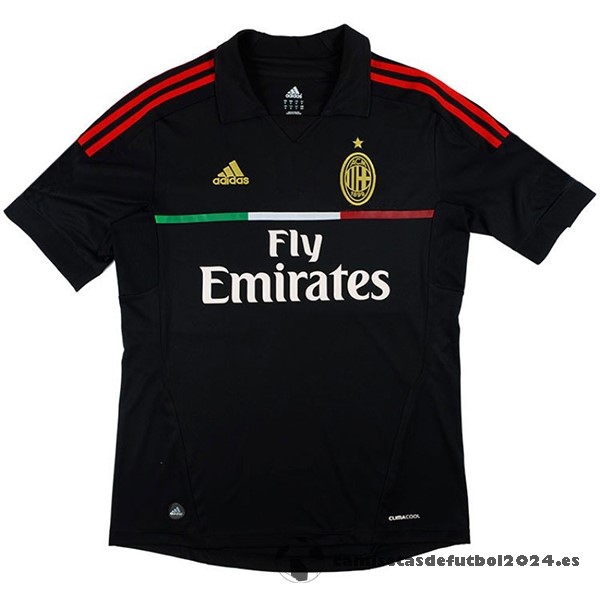Tercera Camiseta AC Milan Retro 2011 2012 Negro Venta Replicas