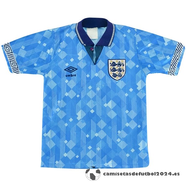 Tercera Camiseta Inglaterra Retro 1990 Azul Venta Replicas