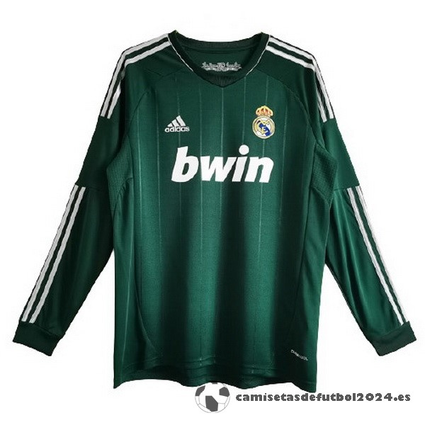 Tercera Camiseta Manga Larga Real Madrid Retro 2012 2013 Verde Venta Replicas