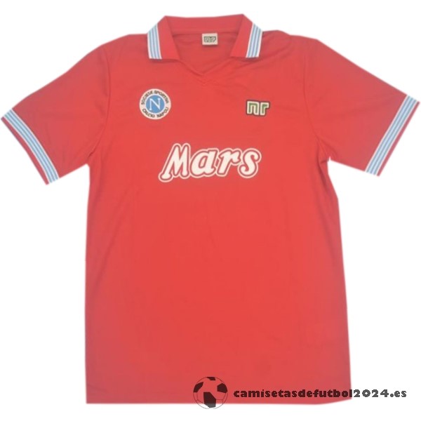Tercera Camiseta Napoli Retro 1988 1989 Rojo Venta Replicas