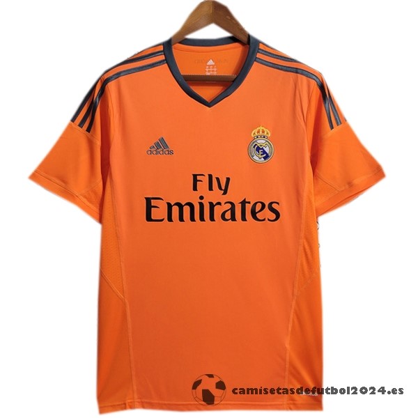Tercera Camiseta Real Madrid Retro 2013 2014 Naranja Venta Replicas