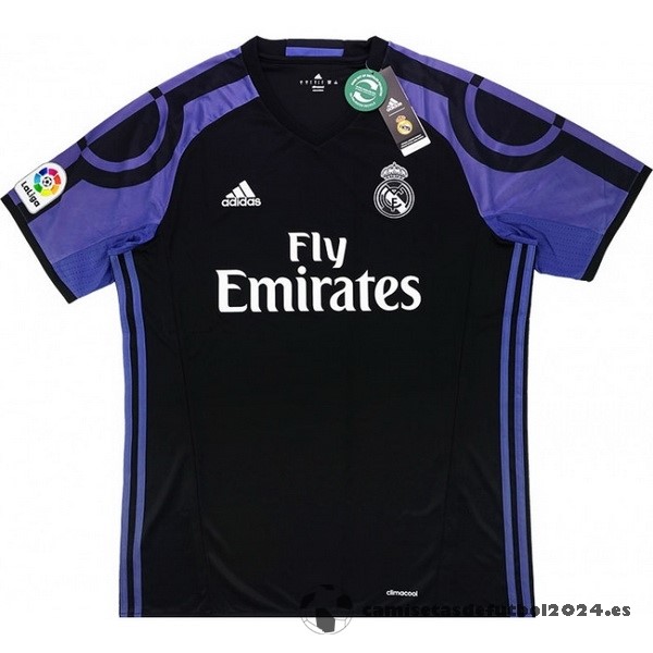 Tercera Camiseta Real Madrid Retro 2016 2017 Negro Venta Replicas
