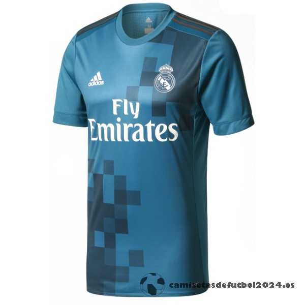 Tercera Camiseta Real Madrid Retro 2017 2018 Azul Venta Replicas