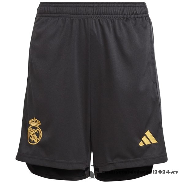 Tercera Pantalones Real Madrid 2023 2024 Negro Venta Replicas