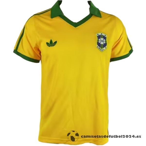 Casa Camiseta Brasil Retro 1997 Amarillo Venta Replicas