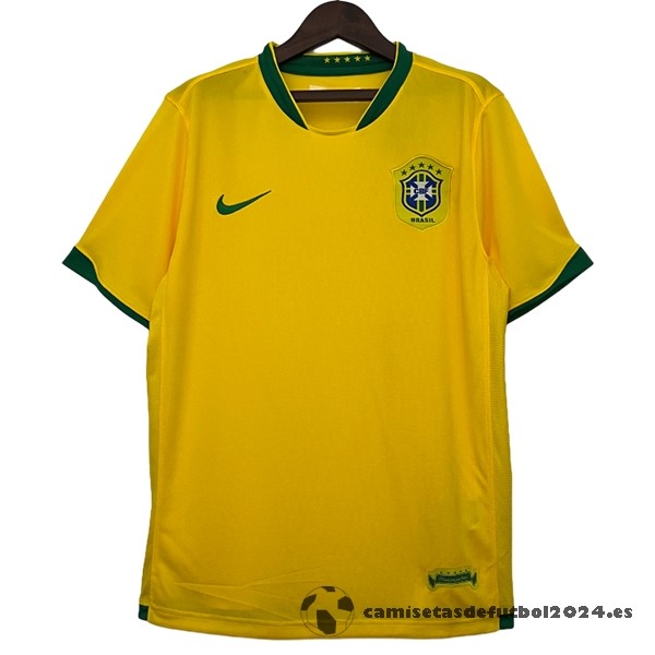 Casa Camiseta Brasil Retro 2006 Amarillo Venta Replicas