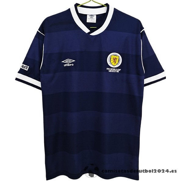 Casa Camiseta Escocia Retro 1987 1988 Azul Venta Replicas