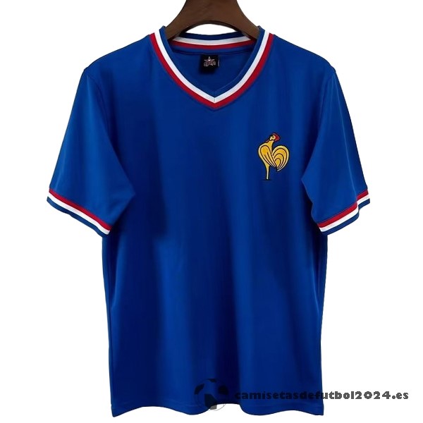 Casa Camiseta Francia Retro 1971 Azul Venta Replicas