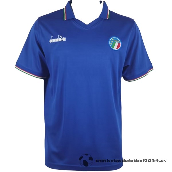 Casa Camiseta Italy Retro 1990 Azul Venta Replicas