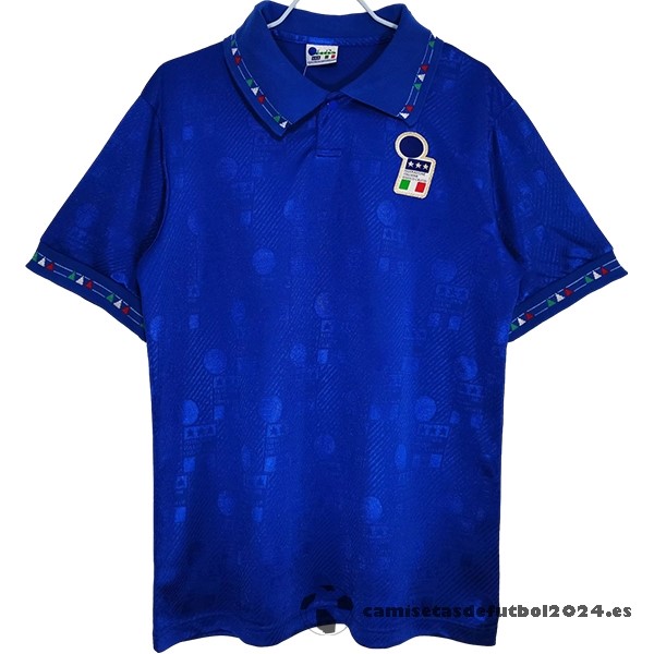 Casa Camiseta Italy Retro 1994 Azul Venta Replicas