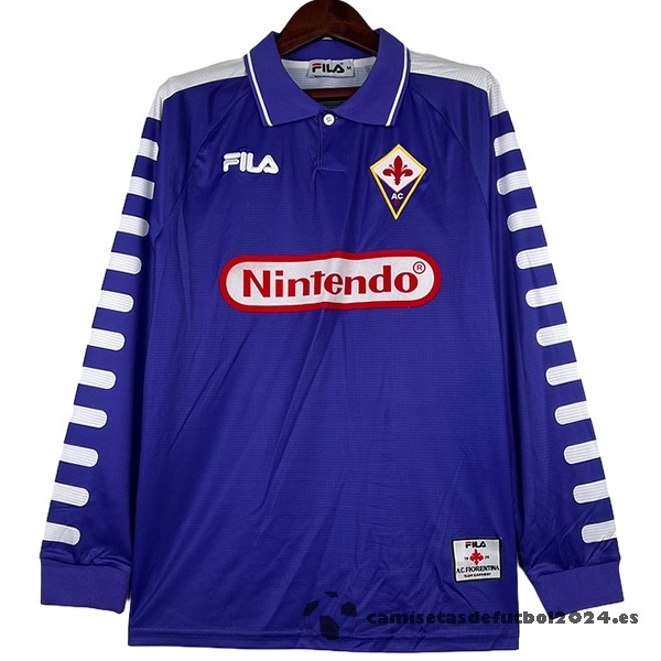 Casa Camiseta Manga Larga Fiorentina Retro 1998 1999 Purpura Venta Replicas