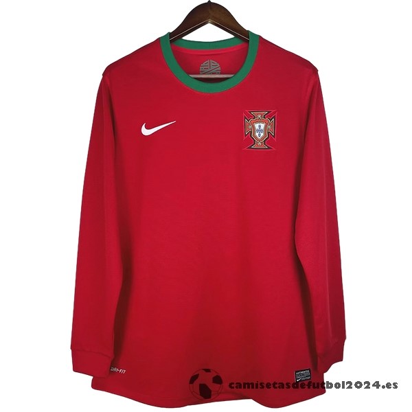 Casa Camiseta Manga Larga Portugal Retro 2012 Rojo Venta Replicas