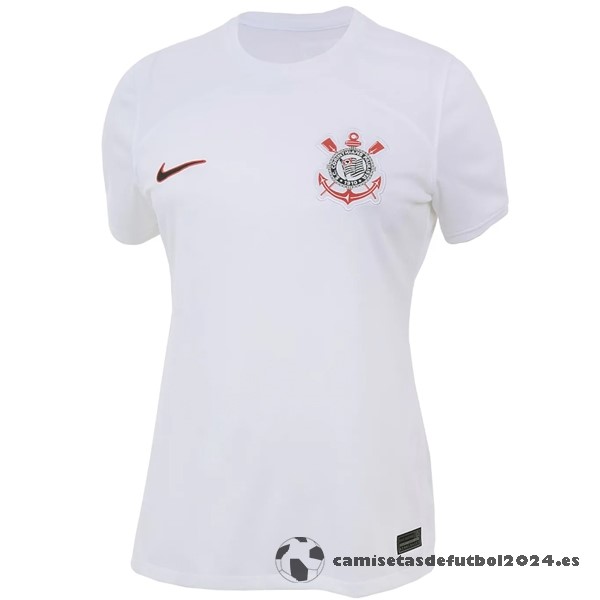 Casa Camiseta Mujer Corinthians Paulista 2023 2024 Blanco Venta Replicas