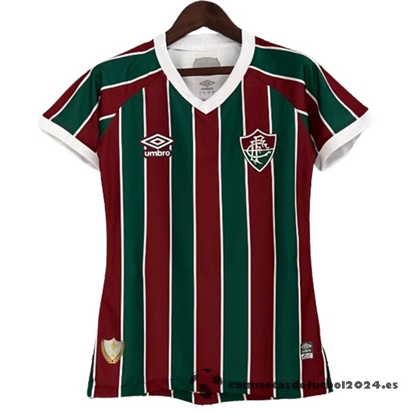 Casa Camiseta Mujer Fluminense 2023 2024 Rojo Venta Replicas