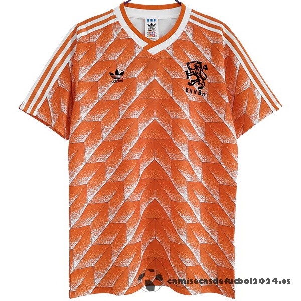 Casa Camiseta Países Bajos Retro 1988 Naranja Venta Replicas