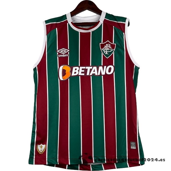 Casa Camiseta Sin Mangas Fluminense 2023 2024 Rojo Verde Venta Replicas