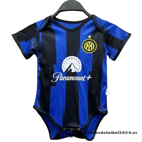 Casa Onesies Niños Inter Milán 2023 2024 Azul Negro Venta Replicas