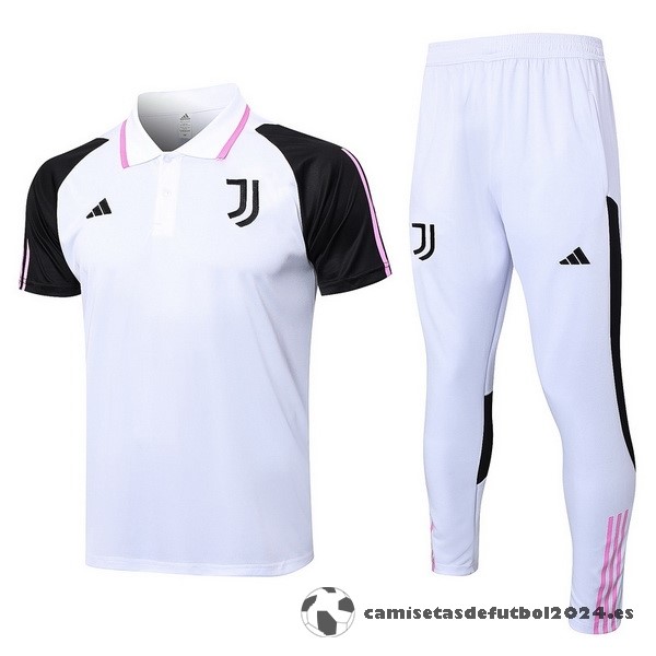 Conjunto Completo Polo Juventus 2023 2024 Blanco Negro Venta Replicas