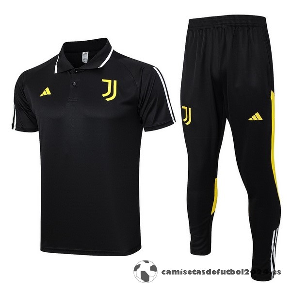 Conjunto Completo Polo Juventus 2023 2024 Negro Amarillo Venta Replicas