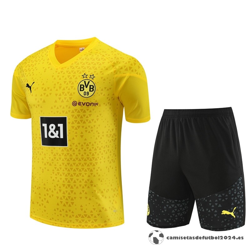 Entrenamiento Conjunto Completo Niños Borussia Dortmund 2023 2024 Amarillo I Negro Venta Replicas