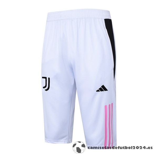 Entrenamiento Pantalones Juventus 2023 2024 Negro Blanco Rosa Venta Replicas
