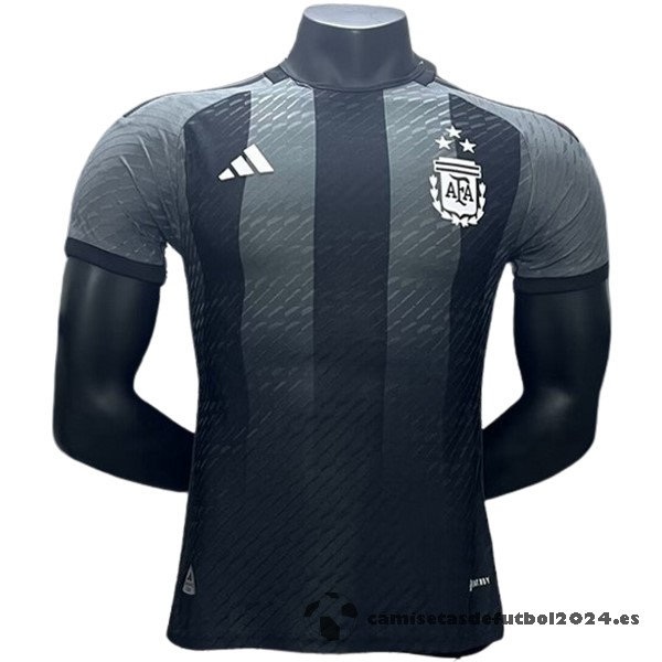 Especial Jugadores Camiseta Argentina 2024 Negro Gris Venta Replicas